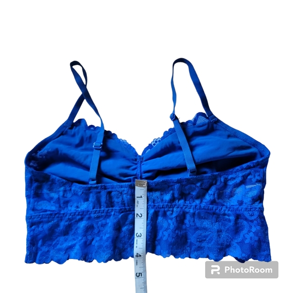 Victoria's Secret Pink Lace Bralette Blue Size M - Picture 12 of 12